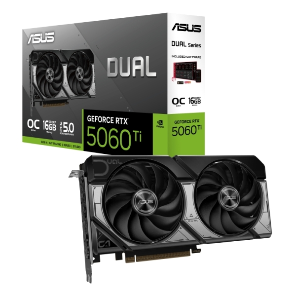 [90YV0N12-M0NA00] Asus GeForce DUAL-RTX5060-O8G OC Edition Tarjeta Grafica 8GB GDDR7