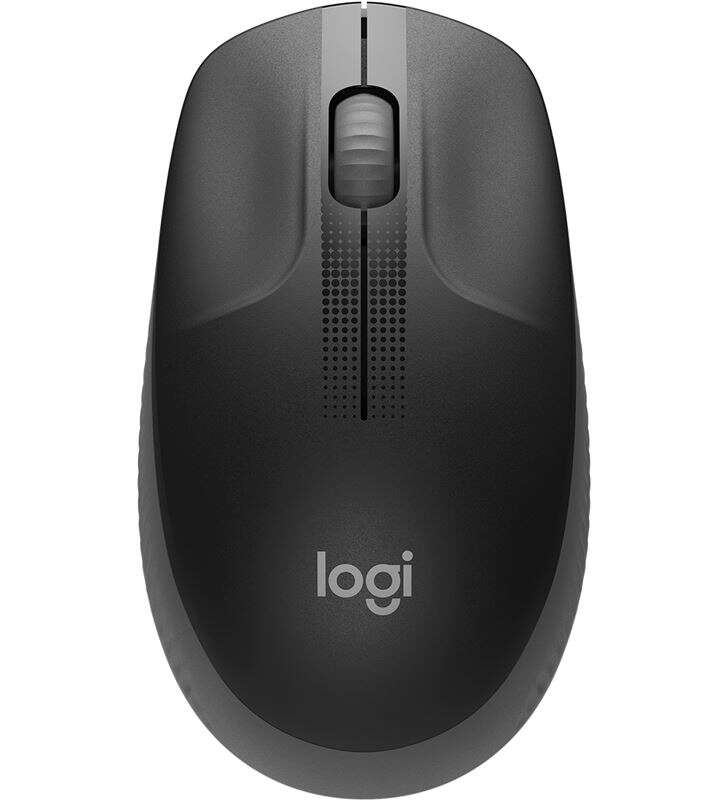 Logitech M190 Full Size Raton Inalambrico USB 1000dpi - 3 Botones - Gran Tamaño - Uso Ambidiestro -