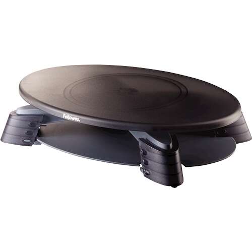 [91450] Fellowes Soporte para Monitor Giratorio 45º - Ajuste de Altura entre 76mm y 114mm - Bandeja en la Pa