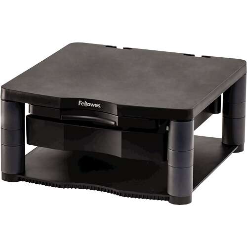 [9169501] Fellowes Soporte para Monitor Plus - 5 Ajustes de Altura - Cajon de Almacenamiento - Peso Max 36kg