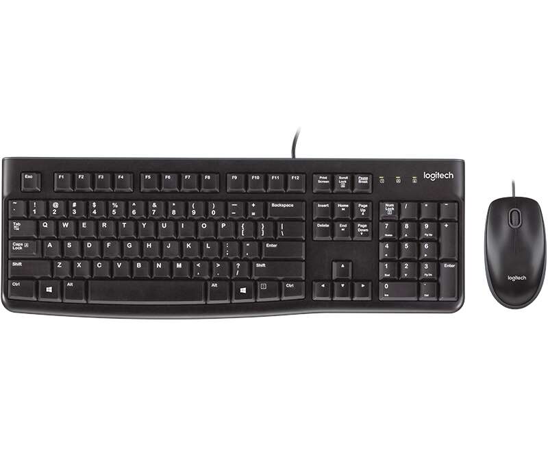 [920-002550] Logitech MK120 Pack USB Teclado + Raton 1000dpi 3 Botones - Uso Ambidiestro - Color Negro