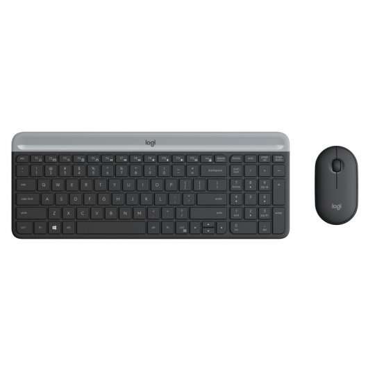 Logitech MK470 Slim Pack Inalambrico USB Teclado 12 Teclas FN + Raton 1000dpi 3 Botones - Ultafinos