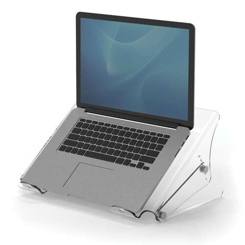Fellowes Clarity Soporte para Portatil - Ajustable en 6 Alturas - Plataforma con Ranuras - Hasta 6kg
