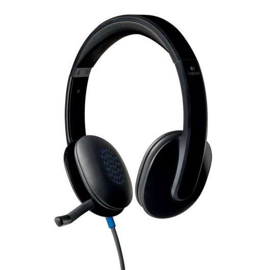 Logitech H540 Auriculares con Microfono USB - Microfono Plegable - Diadema Ajustable - Almohadillas