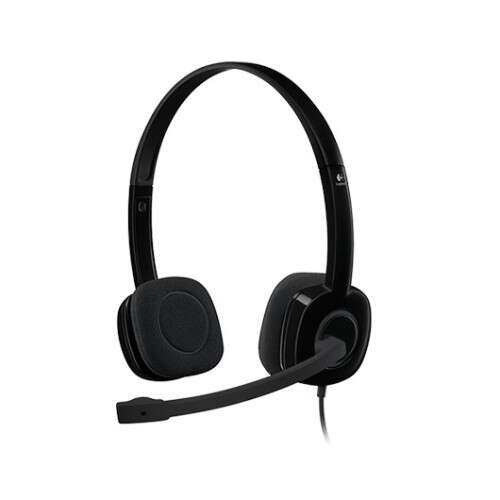 [981-000589] Logitech H151 Auriculares con Microfono - Microfono Giratorio - Controles en Cable - Diadema Ajustab