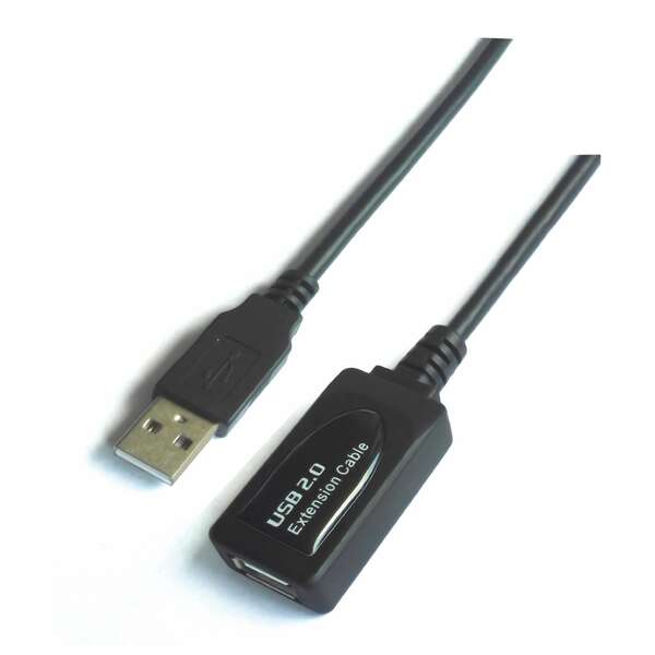 Aisens Cable Extension USB 2.0 Prolongador con Amplificador - Tipo A Macho a Tipo A Hembra - 15m - C