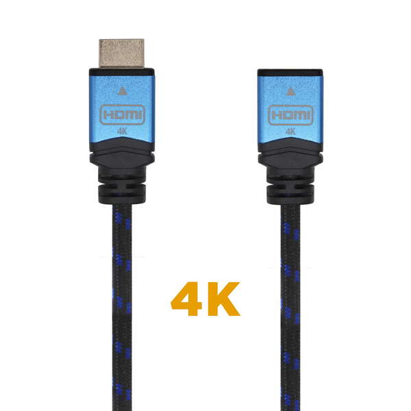 Aisens Cable HDMI V2.0 Prolongador Premium Alta Velocidad / HEC 4K@60Hz 18Gbps - A/M-A/H - 2.0M - Co