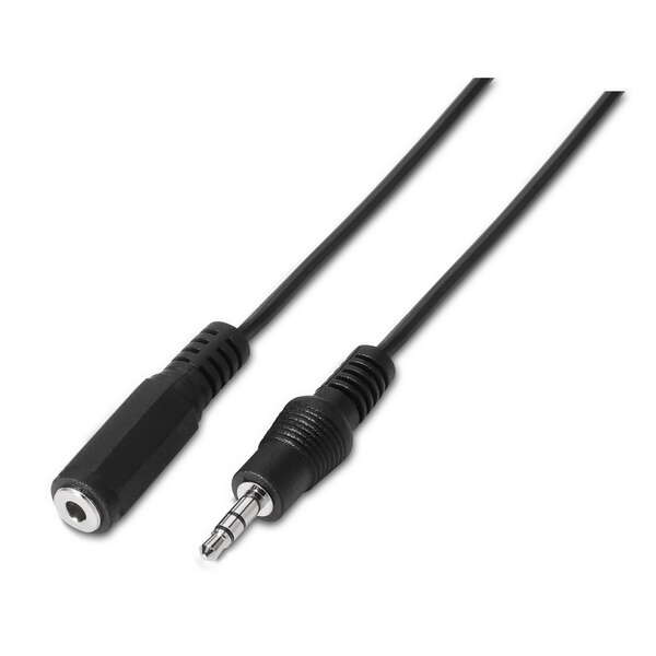 [A128-0146] Aisens Cable Audio Estereo - JACK 3.5/M-JACK 3.5/H - 3.0m - Color Negro