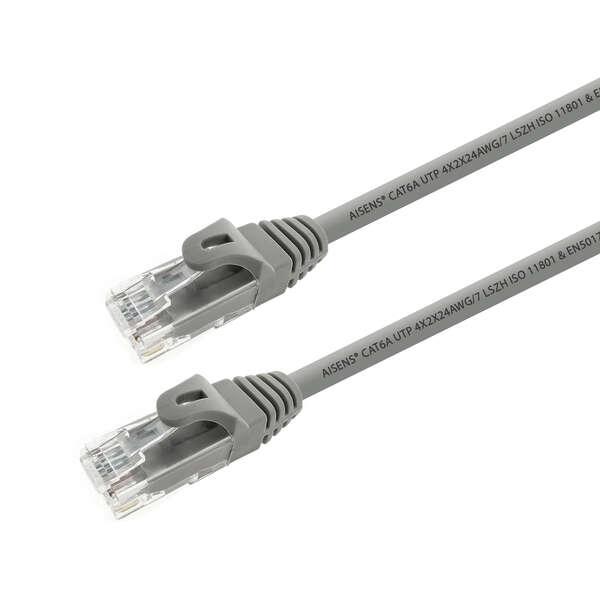 Aisens Cable de Red Latiguillo RJ45 LSZH Cat.6A 500 MHZ UTP AWG24 - 1m - Libre de Halogenos - 10 Gig
