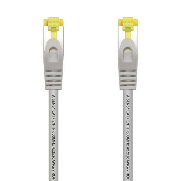 Aisens Cable de Red Latiguillo RJ45 LSZH Cat.7 600 Mhz S/FTP PIMF AWG26 - 15M - Color Gris