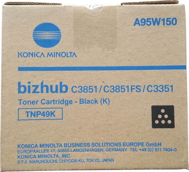 [A95W150] Konica Minolta TNP49 Negro Cartucho de Toner Original - TNP49K/A95W150