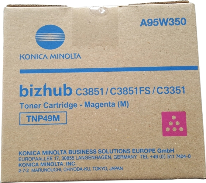 [A95W350] Konica Minolta TNP49 Magenta Cartucho de Toner Original - TNP49M/A95W350