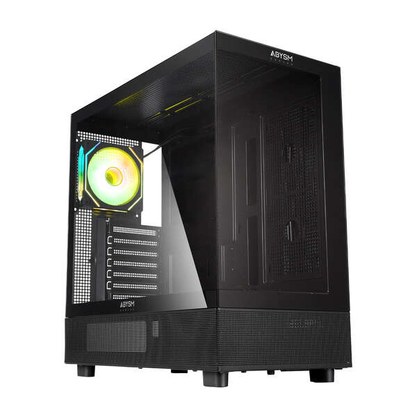 Abysm Danube Sava H400 Black Caja Torre ATX, ITX, Micro ATX - Lateral y Frontal Cristal Templado - 3