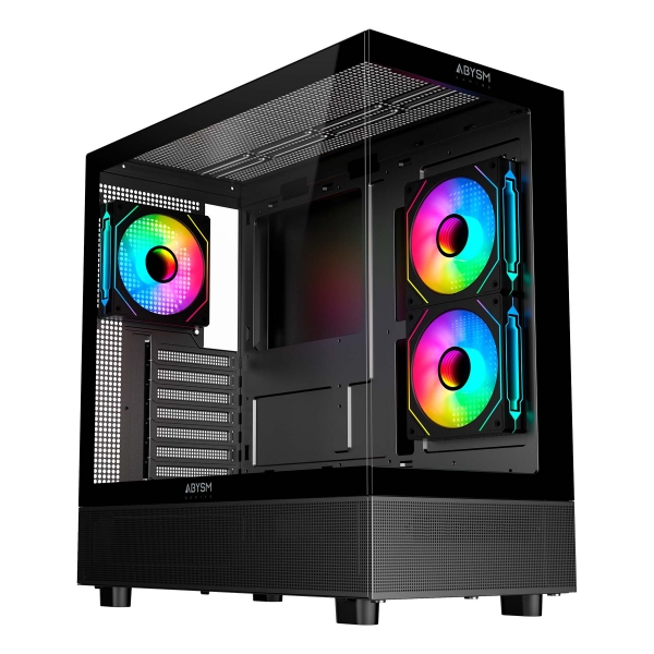 Abysm Danube Sava H400 Prime Black Caja Torre ATX, Mini-ITX, Micro ATX - Lateral y Frontal Cristal T