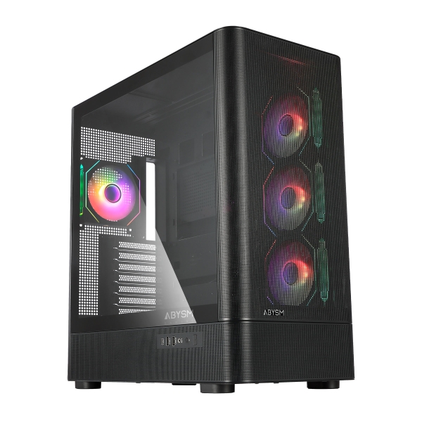 Abysm Danube Sava H500 II Caja Torre ATX, ITX, Micro ATX - Lateral de Cristal Templado - 3.5" y 2.5"