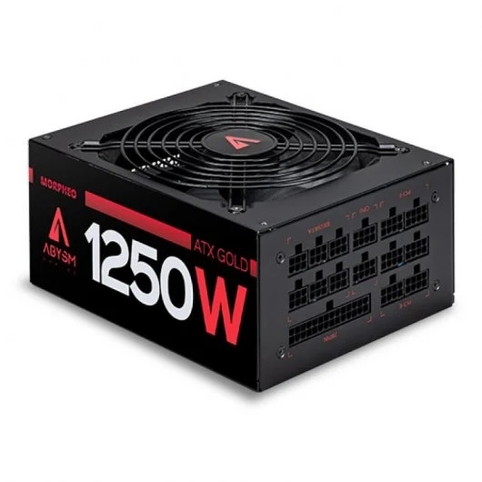 [AB53004] Abysm Gaming Morpheo Fuente de Alimentacion 80 Plus Gold Modular 1250W ATX - PFC Activo - Ventilador