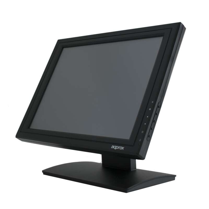 Approx Monitor Tactil LED 15" para TPV 1024 x 768 - Respuesta 5ms - Angulo de Vision 160º - USB, VGA