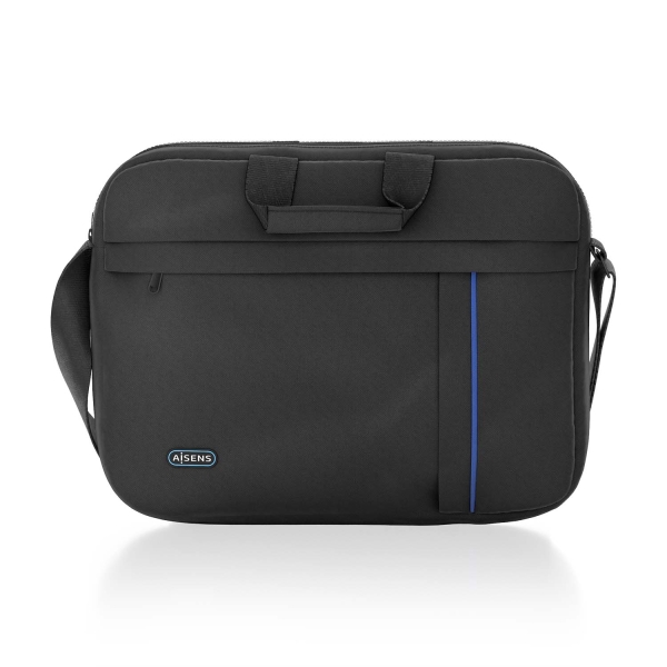 Aisens Maletin para Portatil 15,6" - Acolchado Fino - Bolsillo Frontal con Cremallera - Material Res