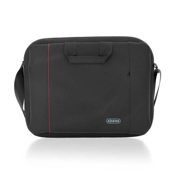 Aisens Maletin para Portatil 15,6" - Acolchado Fino - Bolsillo Frontal con Cremallera - Diseño Multi