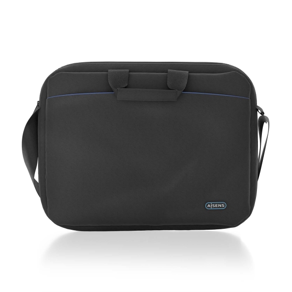 Aisens Maletin para Portatil 15,6" - Acolchado Fino - Bolsillo Frontal con Cremallera - Moderno y Ac