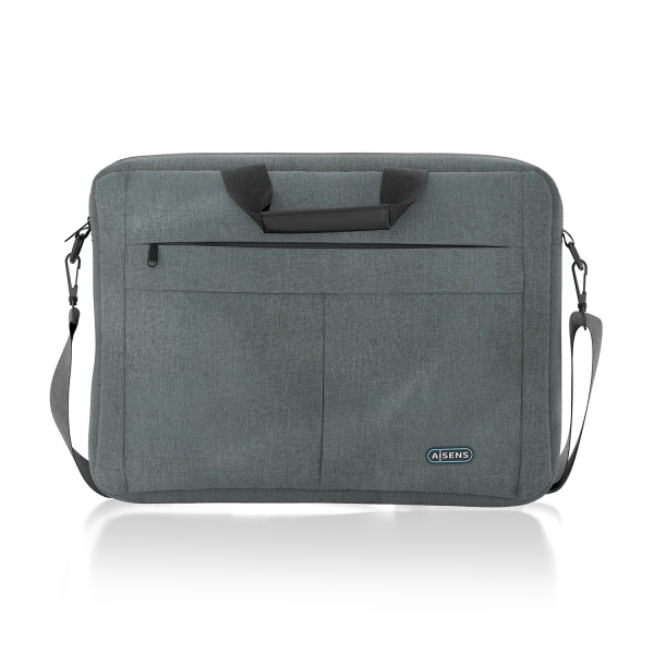 Aisens Maletin Premium para Portatil 15,6" - Acolchado de Espuma - Bolsillo Frontal con Cremallera -