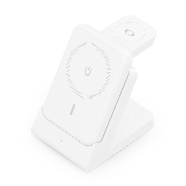 Aisens Cargador Inalambrico 15W - USB-C - Protocolo Qi - Moviles, Apple Watch y Auriculares - Powerb