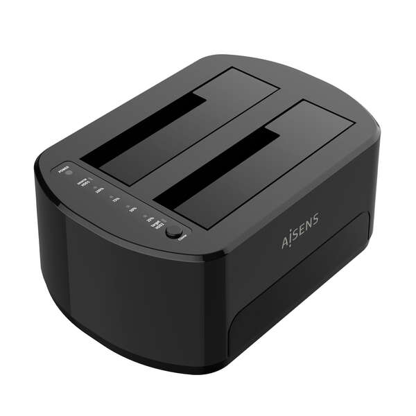 [ASDS-D03B] Aisens Estacion de Docking de Doble Bahia ASDS-D03B Sata 2.5/3.5 a USB 3.0/3.1 Gen1 - Clone - Color