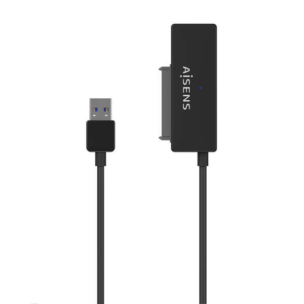 [ASE-35A01B] Aisens Adaptador SATA a USB-A USB 3.0/USB3.1 GEN1 para Discos Duros 2.5" y 3.5" con Alimentador - Co