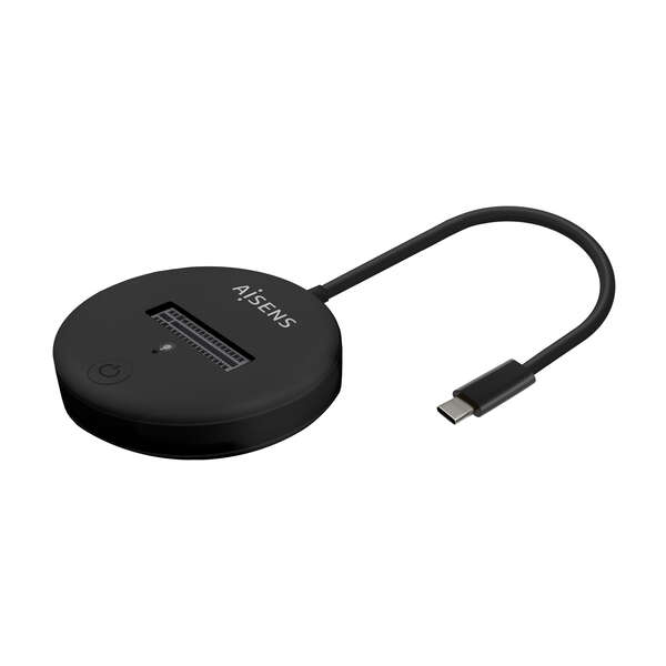 [ASUC-M2D013-BK] Aisens USB-C Dock M.2 (NGFF) Asuc-M2D013-Bk SATA/NVME a USB3.1 GEN2 - Color Negro