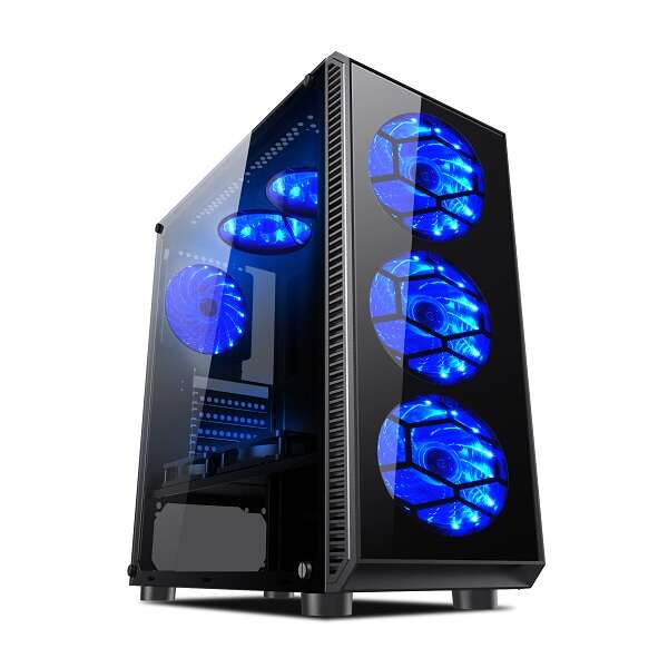 L-Link Avatar Caja ATX - Cristal Templado - 2x SSD/HDD 3.5" - 3x SSD/HDD 2.50" - 6 Ventiladores LED