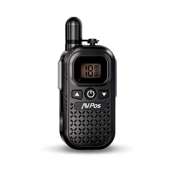 [AVP-COMM-X25] AVPos AVP-COMM-X25 Walkie Talkie - 16 Canales - 446 MHz - USB-C - Autonomia hasta 18h - Color Negro
