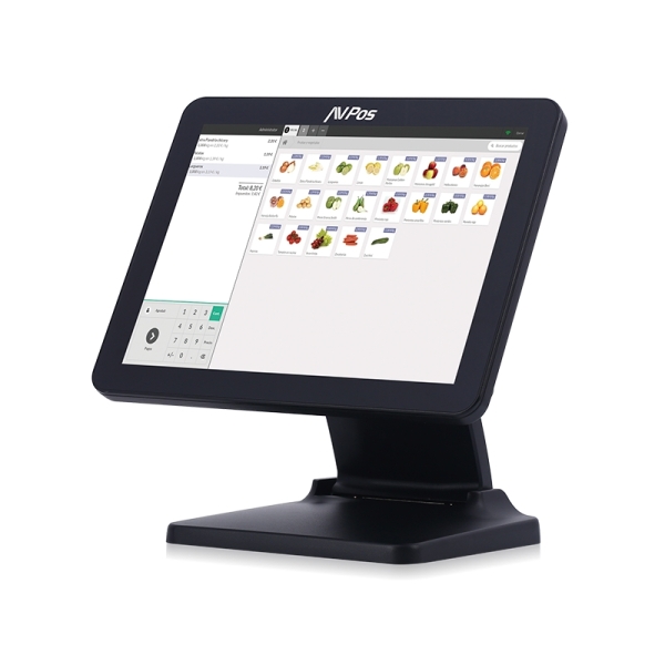AVPos TPV K5000 Flex Aluminio 15 Tactil - N100 - 8gb Memoria - SSD 128gb - VGA, HDMI, Serie - WIFI,