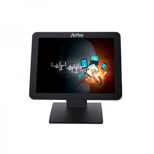 AVPos AVPos-T17 Monitor Tactil de 17 Pulgadas - Pantalla True Flat Capacitiva de 10 Puntos - 1280x10