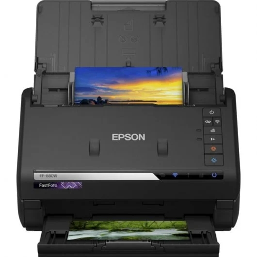[B11B237401] Epson Fastfoto FF680W Escaner WiFi - 600dpi - Alimentador Automatico