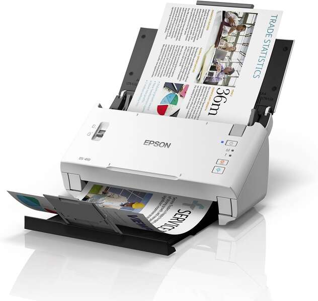 [B11B249401] Epson Workforce DS-410 Escaner Documental A4 ADF 600dpi - Velocidad de Escaneo 26ppm