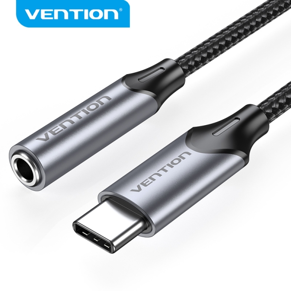 Vention USB-C a Jack 3.5mm DAC 5 - Sonido Alta Fidelidad - Chip Audio Profesional - Compatibilidad U