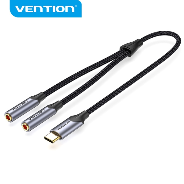Vention Adaptador USB-C a TRS Restaurar Sonido Original - Alta Fidelidad - Chip VT0200 - Carcasa de