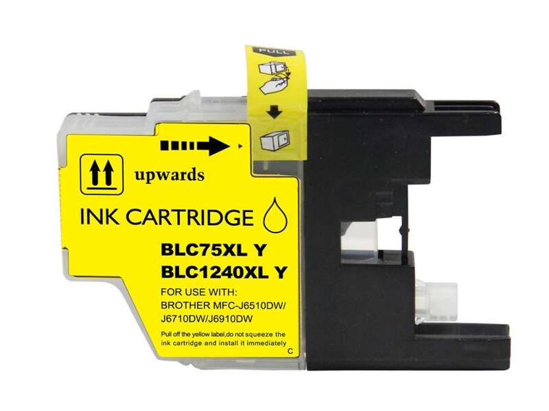 Brother LC1240XL/LC1220XL/LC1280XL Amarillo Cartucho de Tinta Generico - Reemplaza LC1240Y/LC1220Y/L