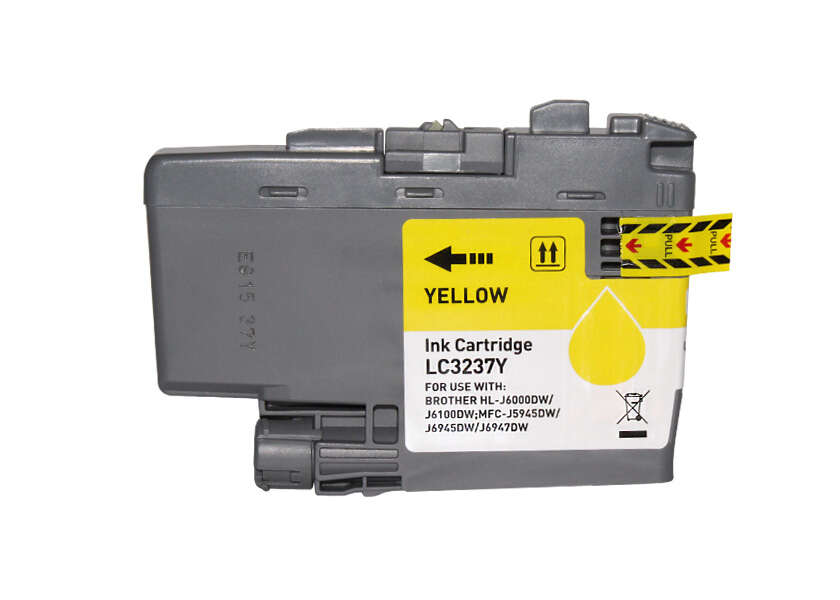 [BI-LC3237YL(PG)] Brother LC3237 Amarillo Cartucho de Tinta Pigmentada Generico - Reemplaza LC3237Y