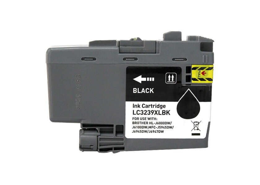 [BI-LC3239XLBK(PG)] Brother LC3239XL Negro Cartucho de Tinta Pigmentada Generico - Reemplaza LC3239XLBK