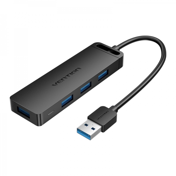[CHLBD] Vention HUB 4 en 1 USB 3.0 a 4xUSB3.0/MicroUSB/PD - 0.5m - Color Negro