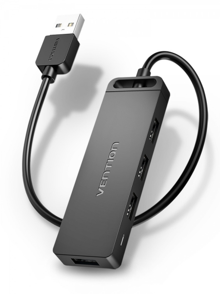 [CHMBD] Vention HUB 4 en 1 USB 2.0 a 4xUSB - 0.5m - Color Negro
