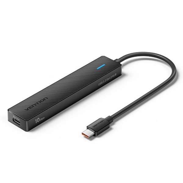 [CHYBB] Vention HUB 5 en 1 USB-C a 2xUSB-C 3.2 Gen2/2xUSB-A 3.2 Gen2/USB-C 10G - 0.15m - Color Negro