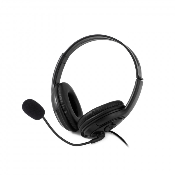 Coolbox CoolChat U1 Auriculares con Microfono - Diadema Ajustable - Almohadillas Acolchadas - Contro