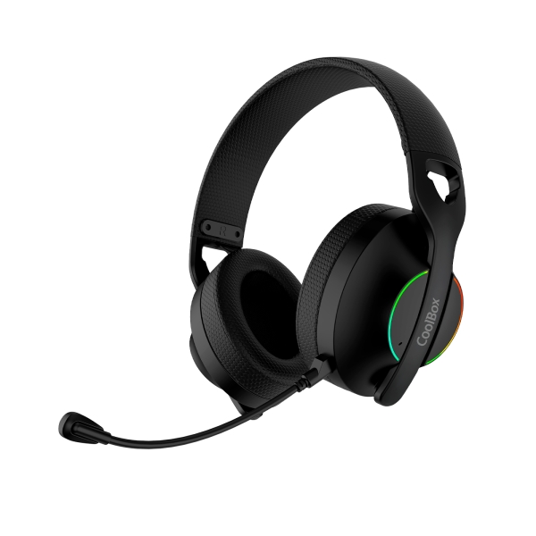 [COO-AUM-WB01-B] Coolbox WB01 Auriculares Gaming Inalambricos con Microfono - Conectividad Bluetooth 5.4, Inalmabrica
