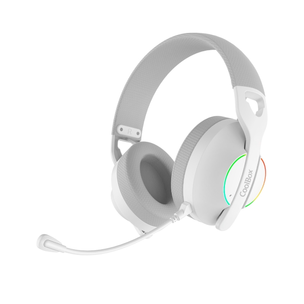 [COO-AUM-WB01-W] Coolbox WB01 Auriculares Gaming Inalambricos con Microfono - Conectividad Bluetooth 5.4, Inalmabrica