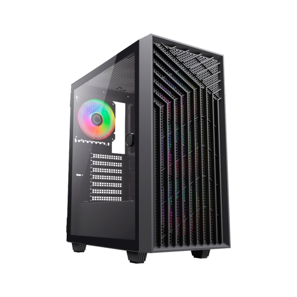 Coolbox GA300 GridLine Caja Torre ATX, Micro ATX, Mini-ITX - Lateral Cristal Templado - Tamaño HDD 2