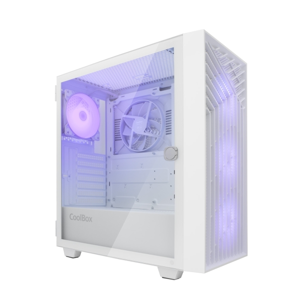 Coolbox GA300 GridLine Caja Torre ATX, Micro ATX, Mini-ITX - Lateral Cristal Templado - Tamaño HDD 2