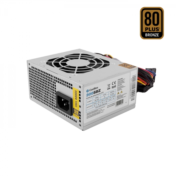 [COO-FA300SBZ] Coolbox FA300SBZ 80 Plus Bronze Fuente de Alimentacion 300W SFX - PFC Activo - Ventilador 80mm