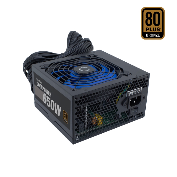[COO-FACPO-650] Coolbox CoolPower 650W Fuente de Alimentacion 650W ATX 12V - PFC Activo - Ventilador 120mm - 80+ Bro